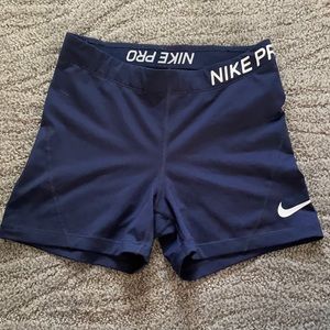 Nike Navy Blue Spandex Shorts